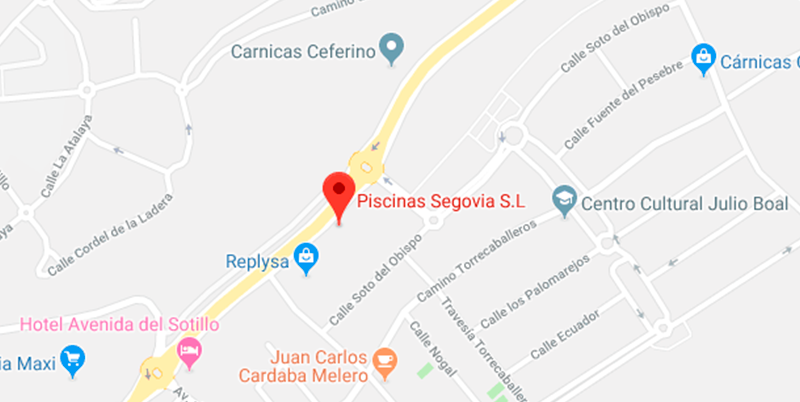 mapa piscinas segovia